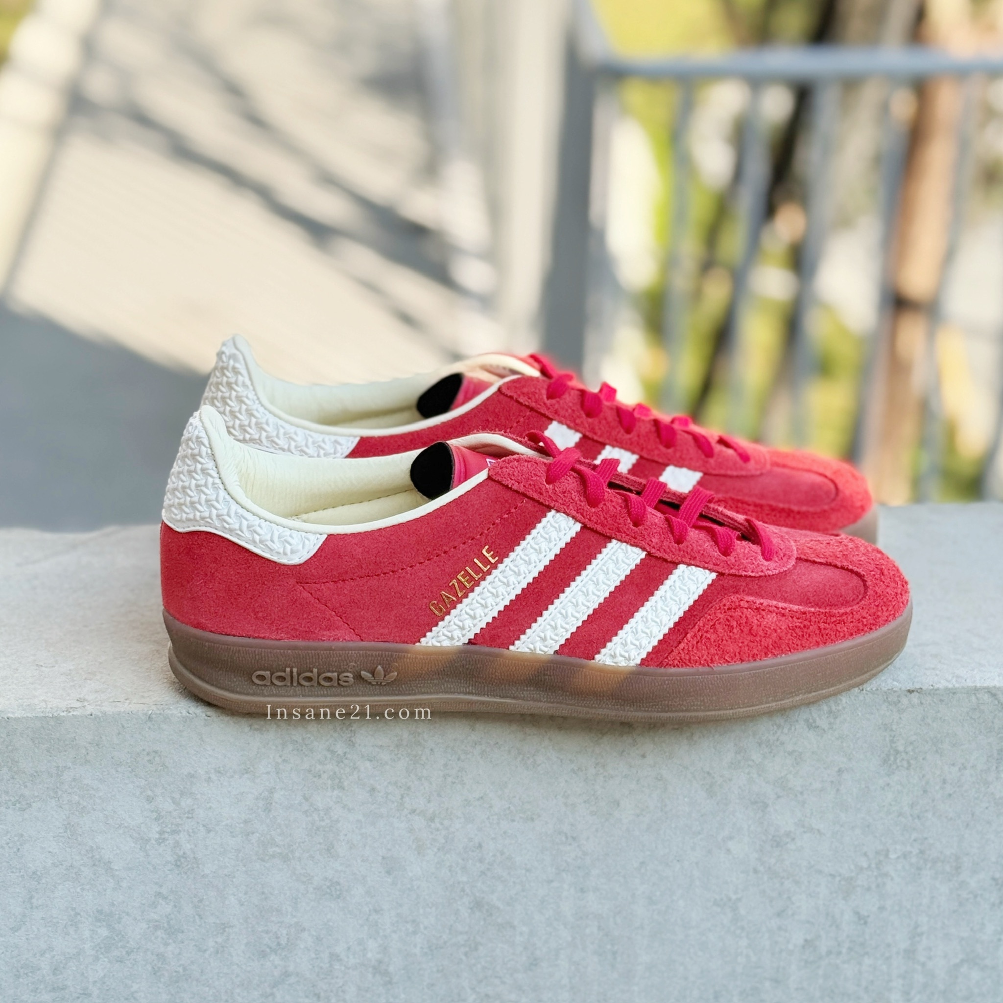 ADIDAS ORIGINALS GAZELLE INDOOR 復古 麂皮 正紅 男女 休閒鞋 IF1808
