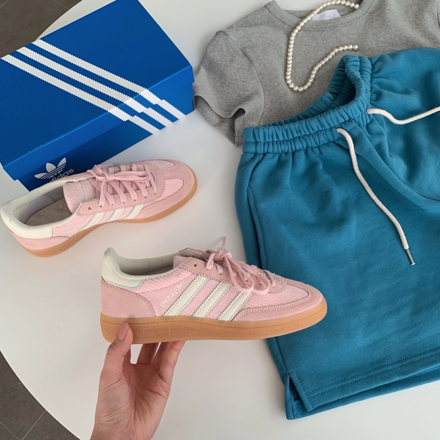 Adidas Originals Handball Spezial 粉紅甜點 燈芯絨 粉色 焦糖 復古鞋 IG1977
