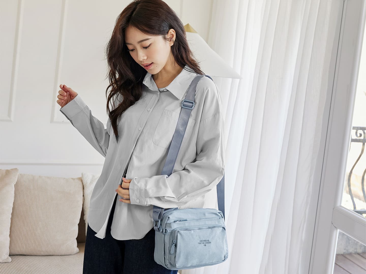 媽媽包推薦：Kiiwi O! 尼龍微光澤休閒單肩斜背包