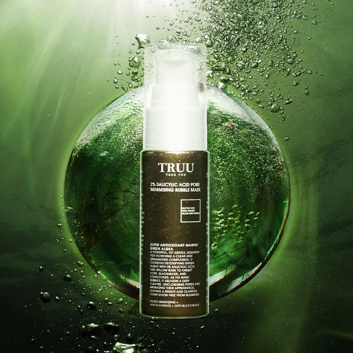 TRUU 2%水楊酸毛孔緊緻泡泡面膜 30ML 隨身瓶