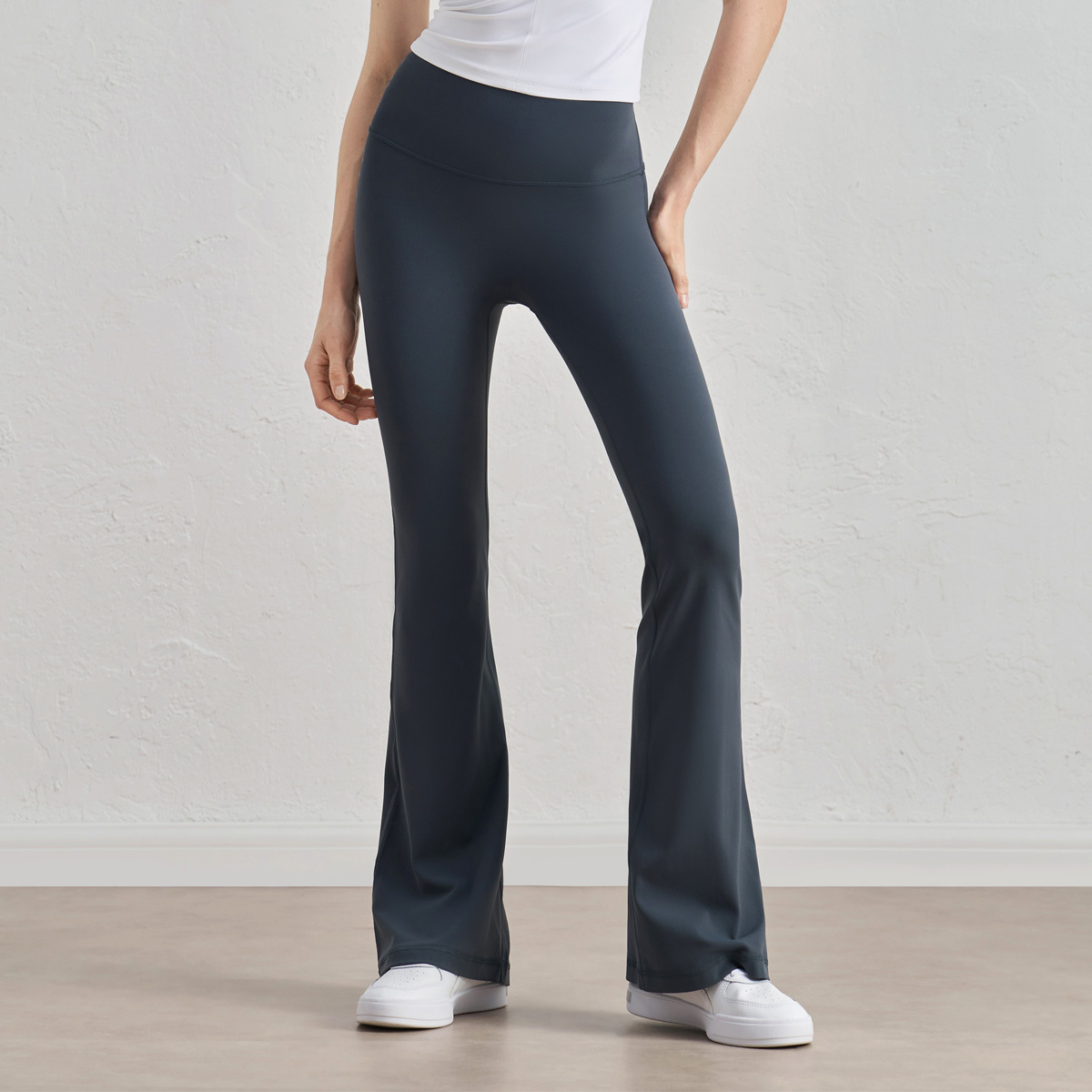 萊卡高腰收腹無尷尬線喇叭瑜珈/運動/機能褲