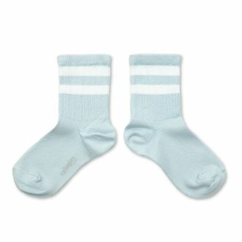 (預購) COLLEGIEN 羅紋運動短襪 Nico - 420 Glacier 冰河藍