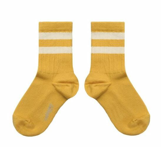 COLLEGIEN 羅紋運動短襪 Nico  -Camomille洋甘菊黃