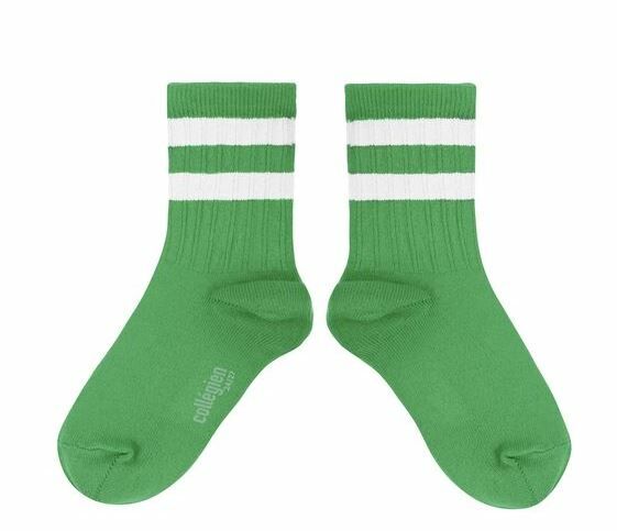 COLLEGIEN 羅紋運動短襪 Nico  -Vert Jackpot草綠