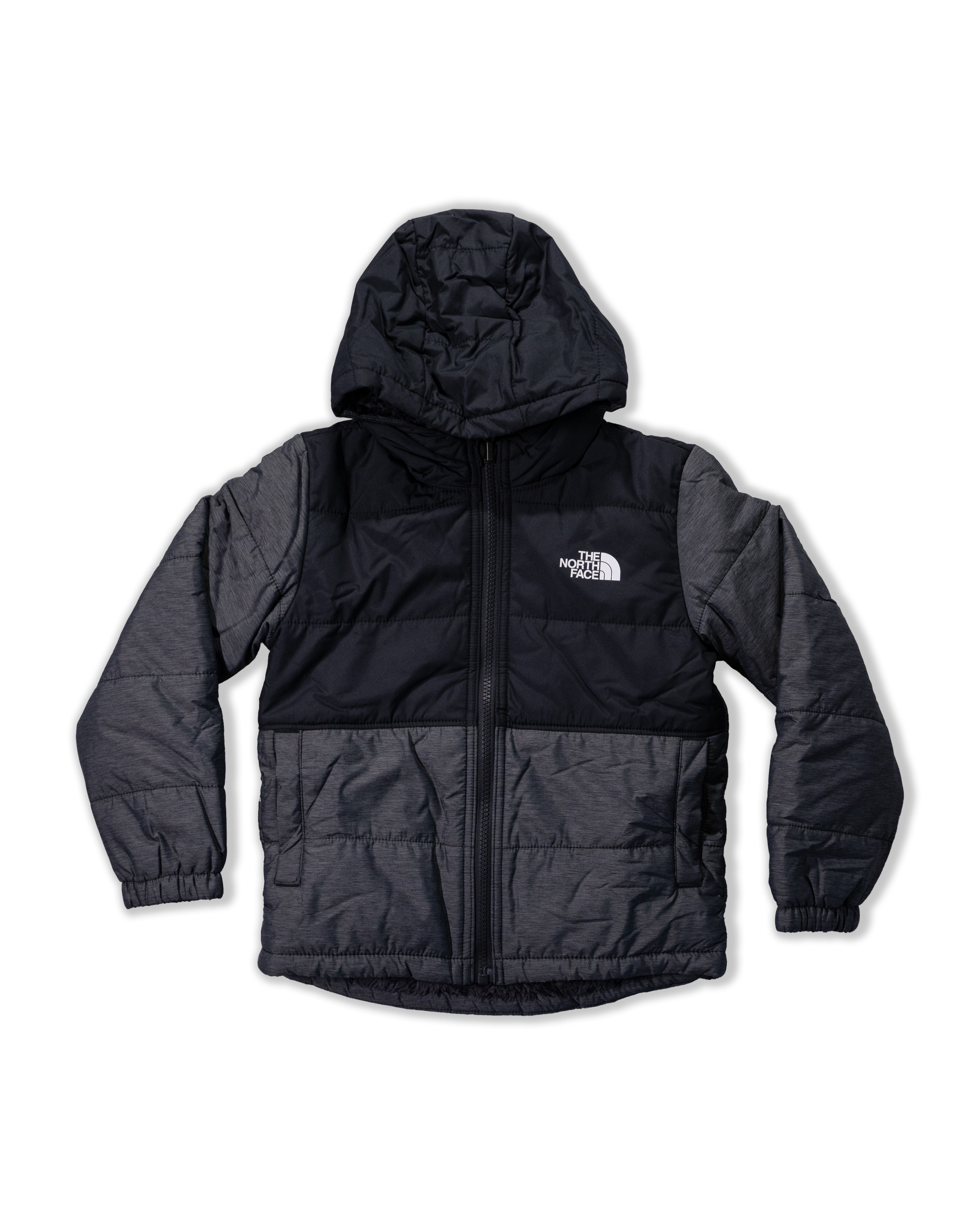 TNF北臉 0110 寶寶 童 黑灰拼色 鋪棉