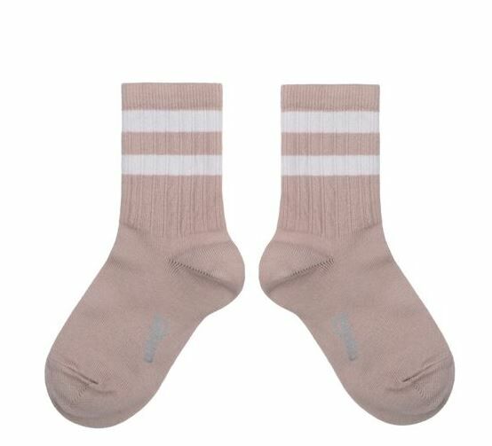 COLLEGIEN 羅紋運動短襪 Nico  -Vieux Rose復古粉