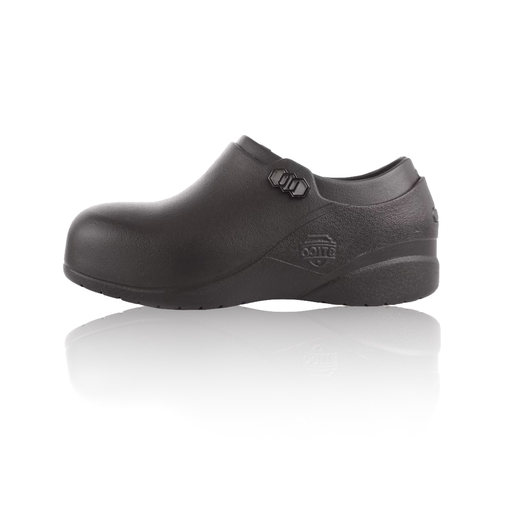 STICO NEC-10 可拆式鋼頭防滑安全鞋 耀石黑