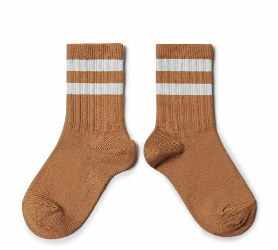 COLLEGIEN 羅紋運動短襪 Nico  -Caramel au Beurre Salé焦糖