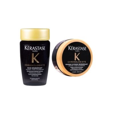 (2205)KERASTASE 黑鑽洗髮水80ml + 黑鑽髮膜75ml (旅行裝)