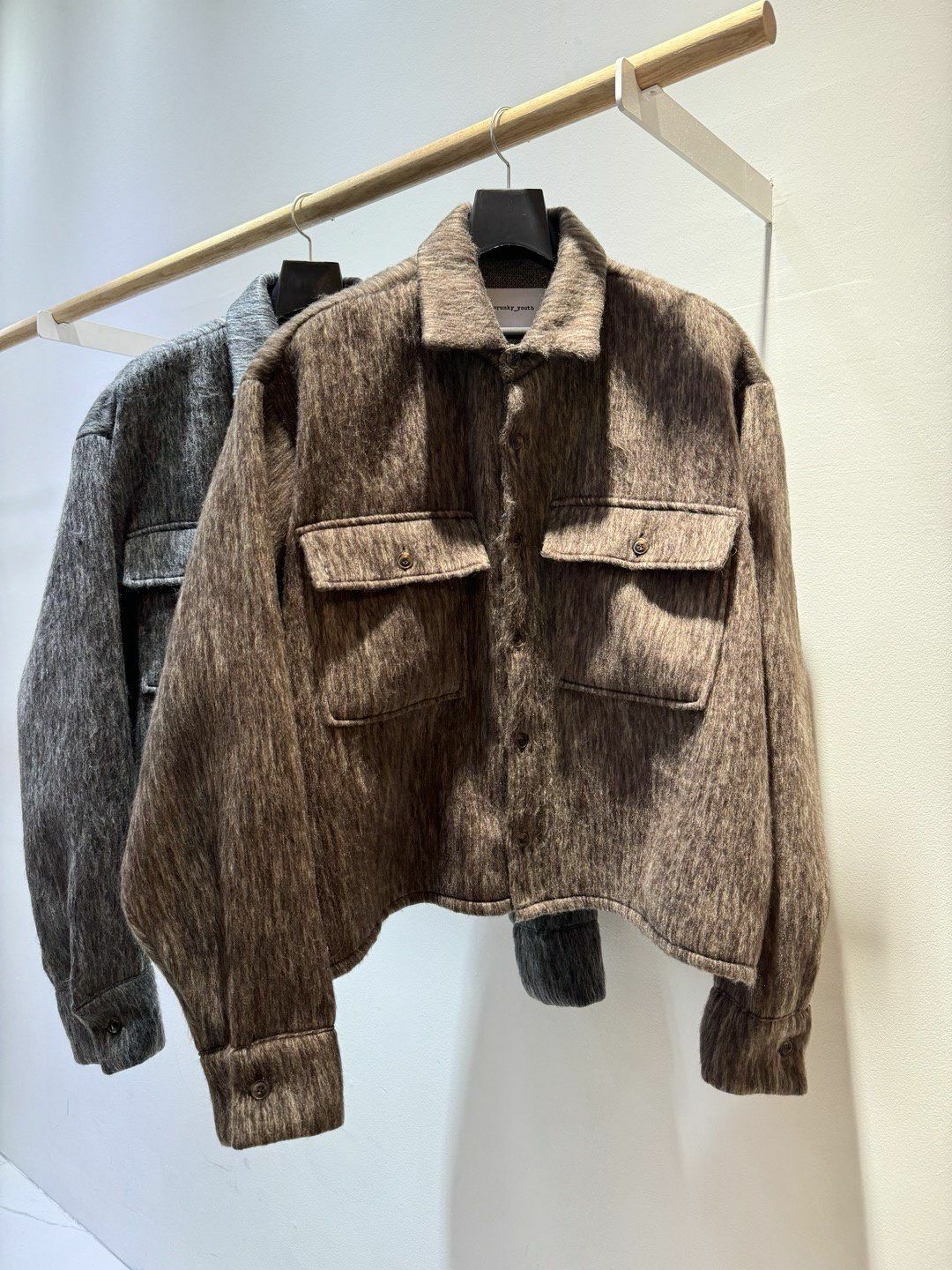 暗紋長袖恤衫 Crunky_youth-081JK