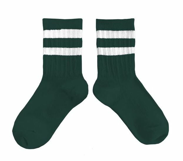 COLLEGIEN 羅紋運動短襪 Nico  -Vert Forêt森林綠