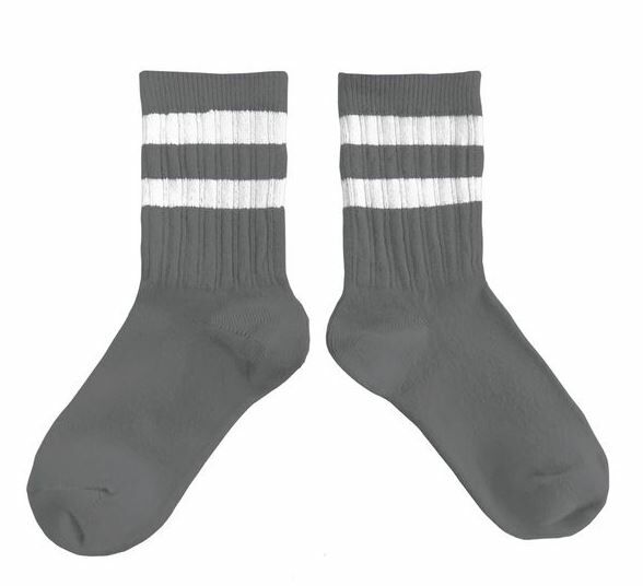 (預購) COLLEGIEN 羅紋運動短襪 Nico - 784 Gris Galet 岩灰