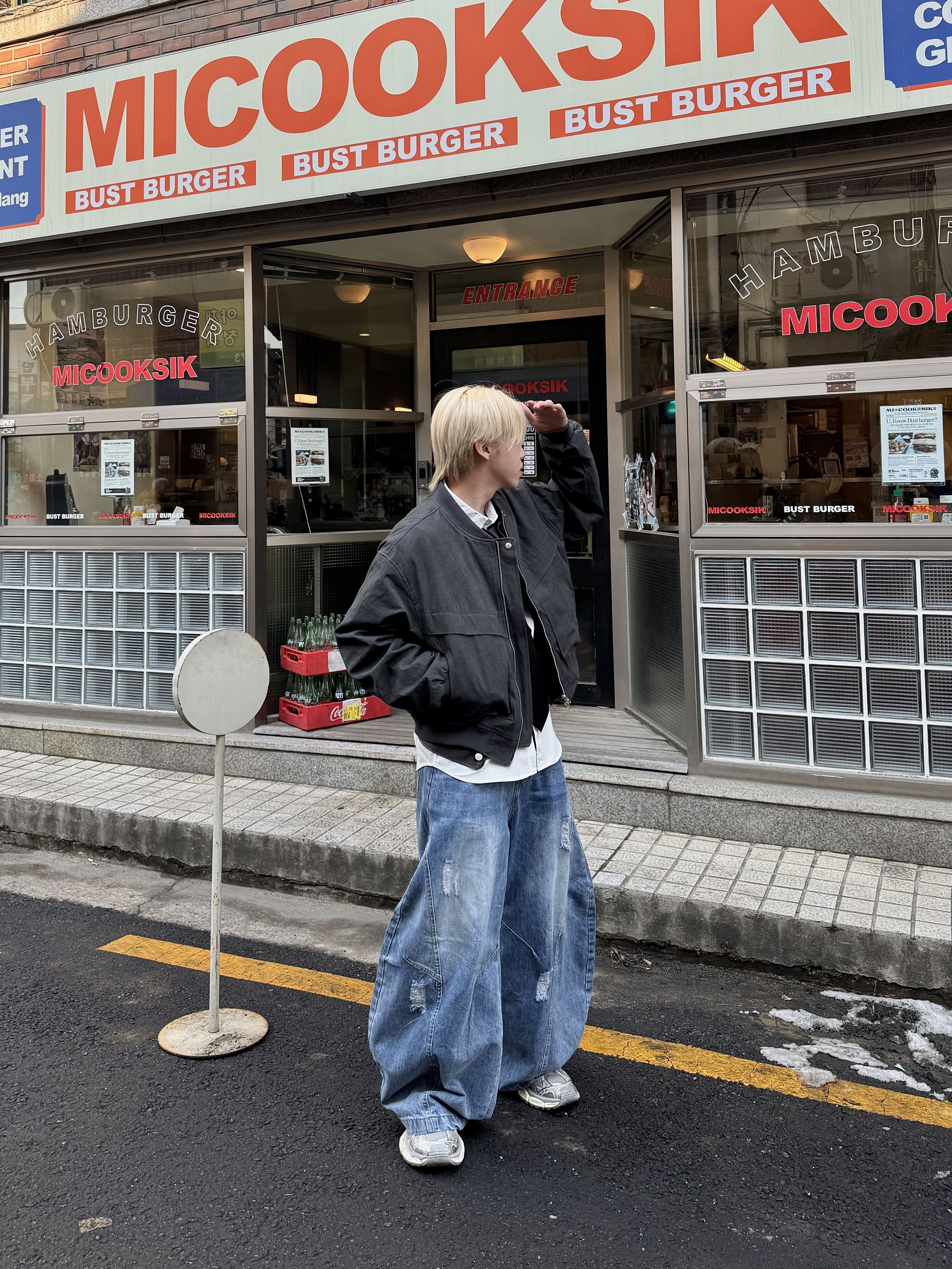 解構主義 彎刀 廓形 水洗 牛仔褲（部分現貨）