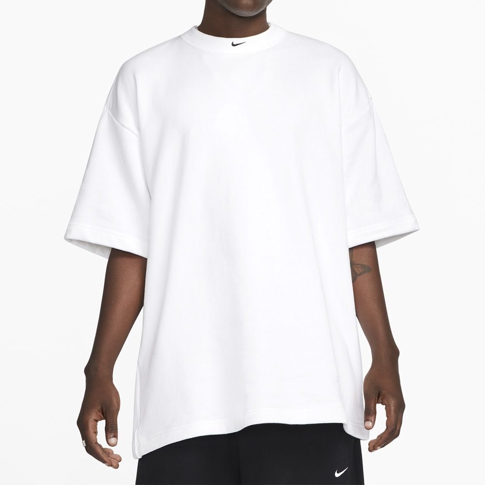 #現貨 NIKE NSW TEE OVER SIZE 落肩 刺繡小勾 短踢 DX0188-100 白 010 黑