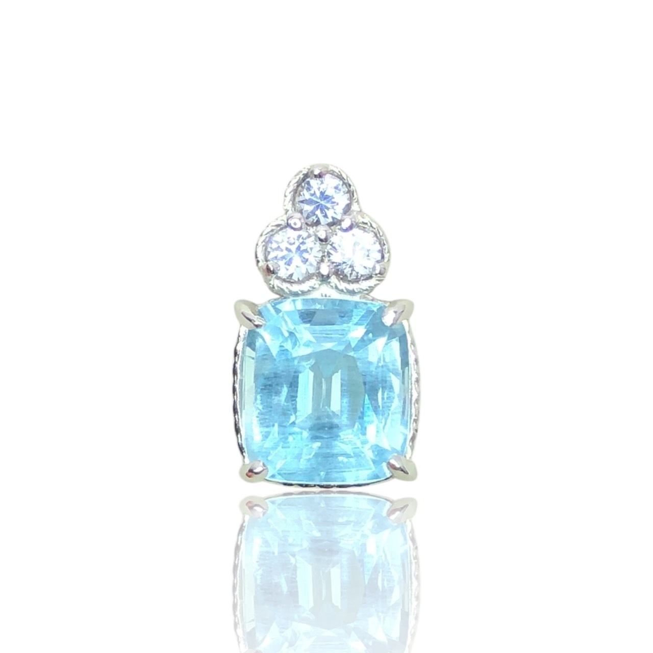 925銀 單墜【海水藍寶石1.16克拉 尖晶石0.10ct】無附鍊