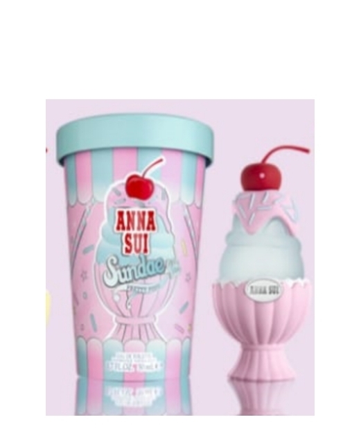ca20605  ANNA SUI SUNDAE PRETTY PINK EDT 50ML安娜蘇SUNDAE 果漾聖代淡香水(粉紅柚惑50mL)