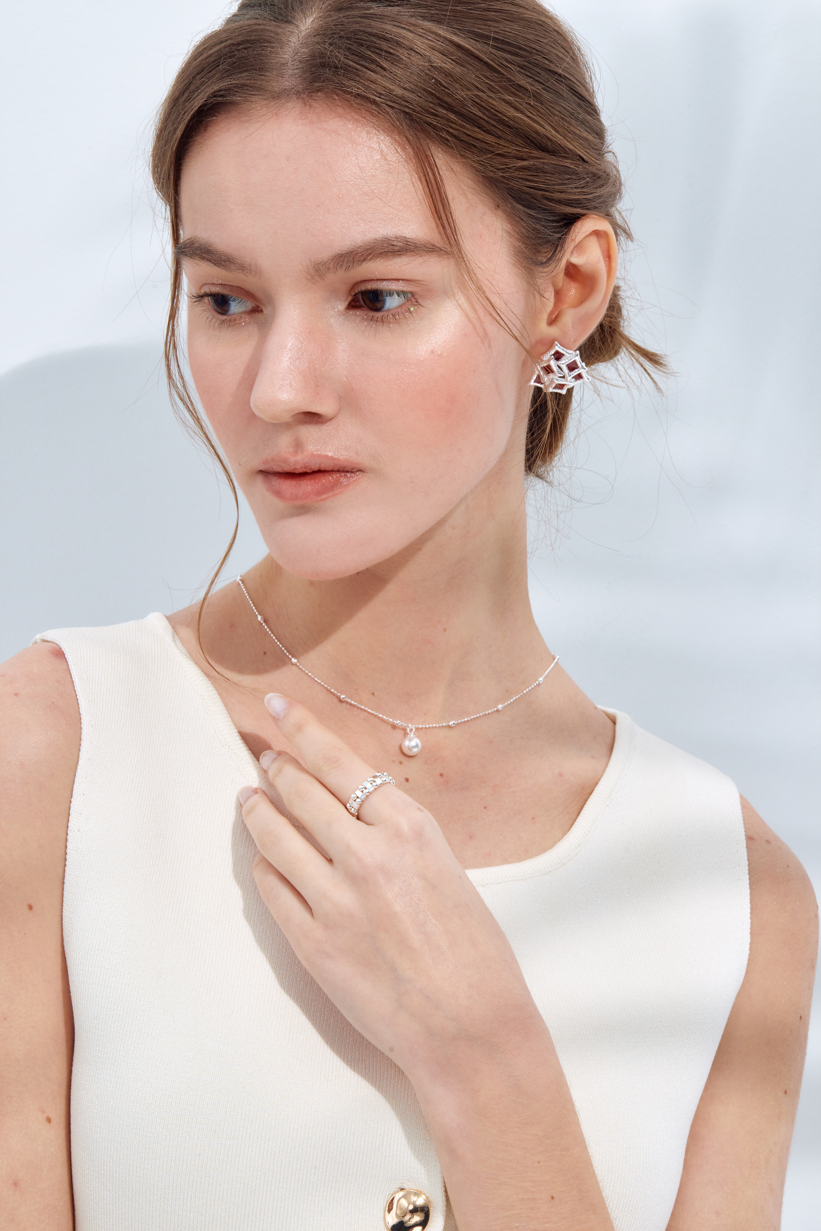 R953  |純銀小花線戒指