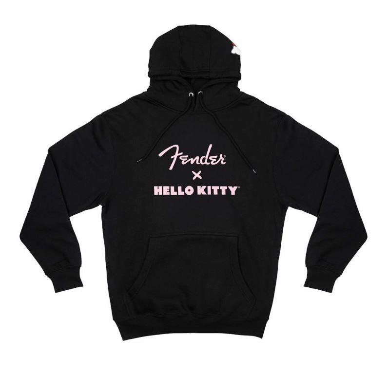 Fender x Hello Kitty Black Sleeve Logo Hoodie 聯名款帽T (S/M/L/XL) 公司貨【宛伶樂器】