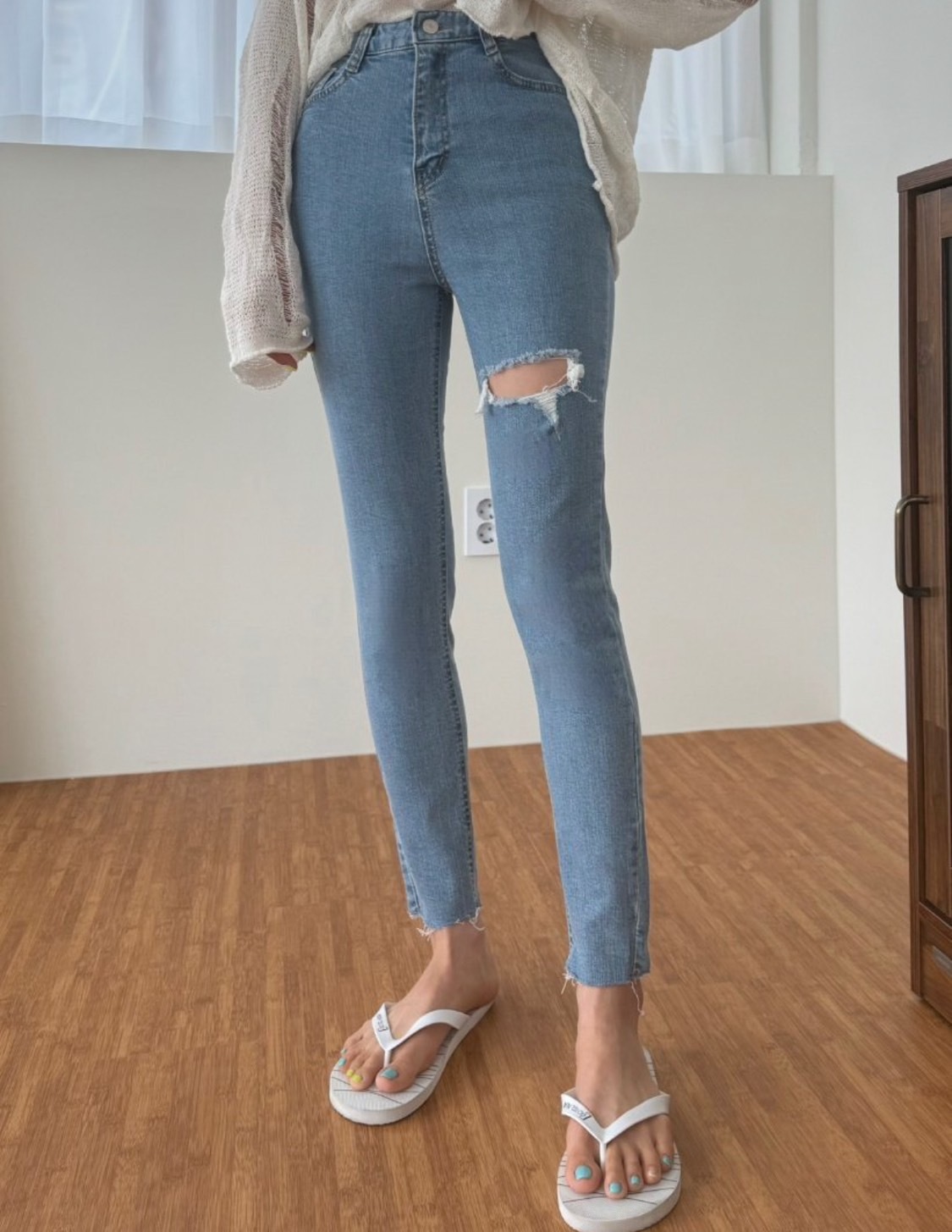 春夏新款/彈性貼腿褲 售現貨XL (#720)