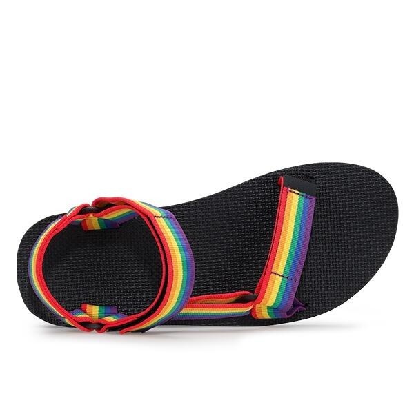 TEVA 涼鞋 ORIGINAL UNIVERSAL 彩虹黑 經典 織帶 男 TV1004006RWBC