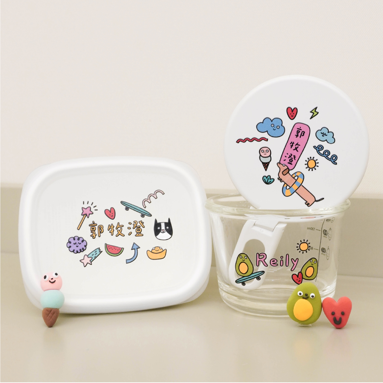 勾錐線條姓名貼