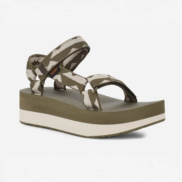 TEVA 涼鞋 FLATFORM UNIVERSAL 墨綠 厚底 織帶 女 TV1008844BBOV