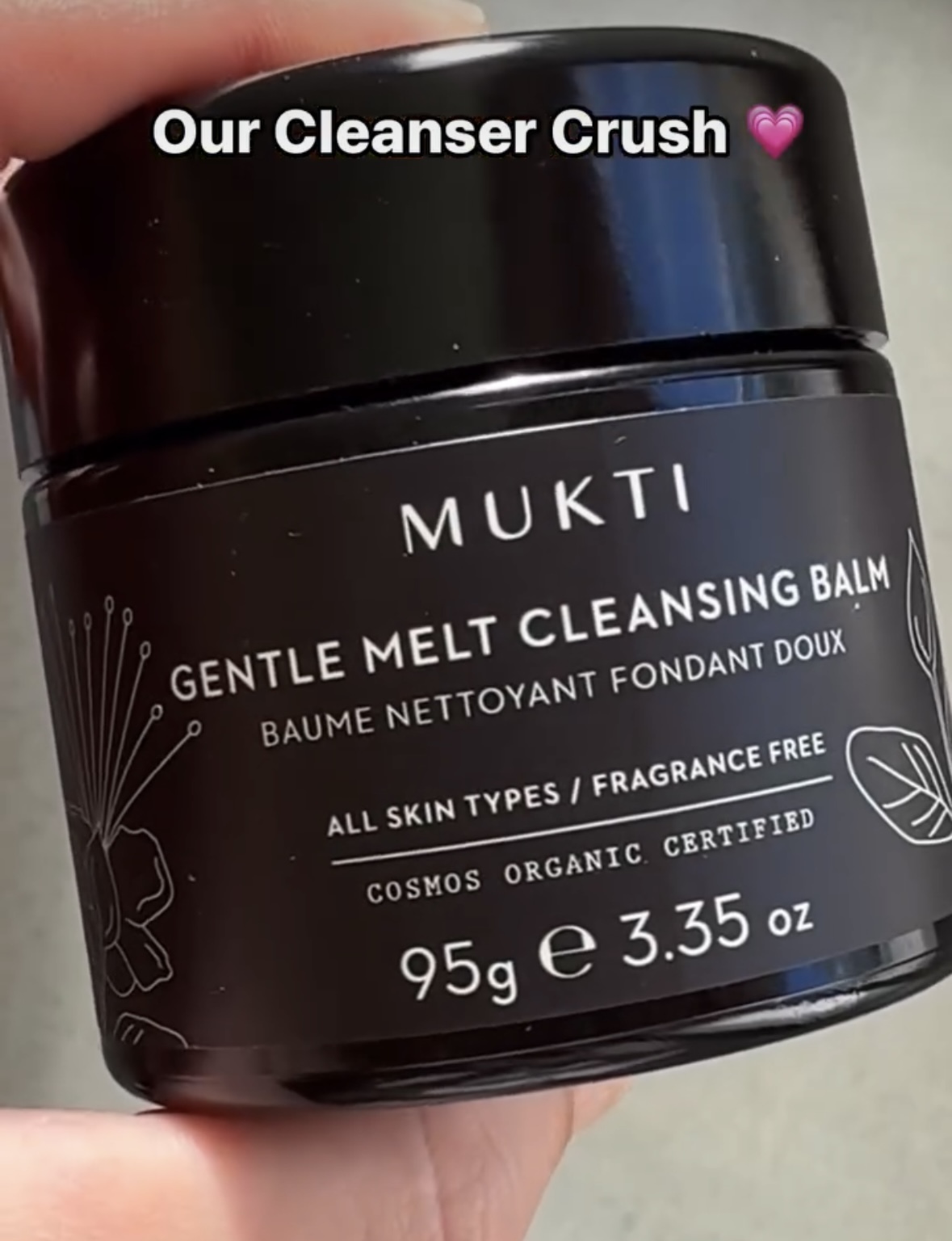 MUKTI Gentle Melt Cleansing Balm 猴麵包樹雙效潔面果凍 [95ml]