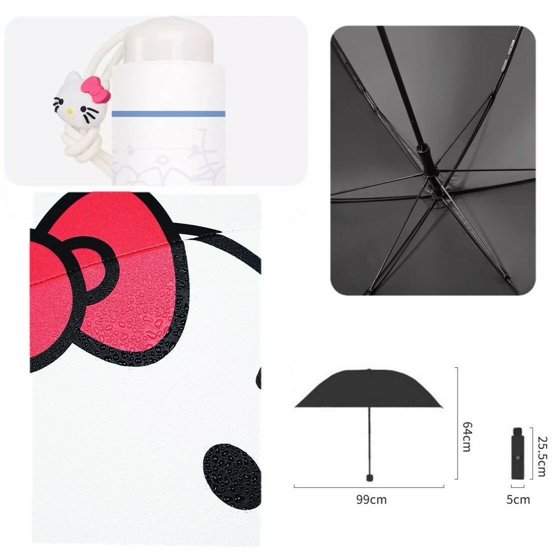 HELLO KITTY 防曬縮骨遮| 雨傘