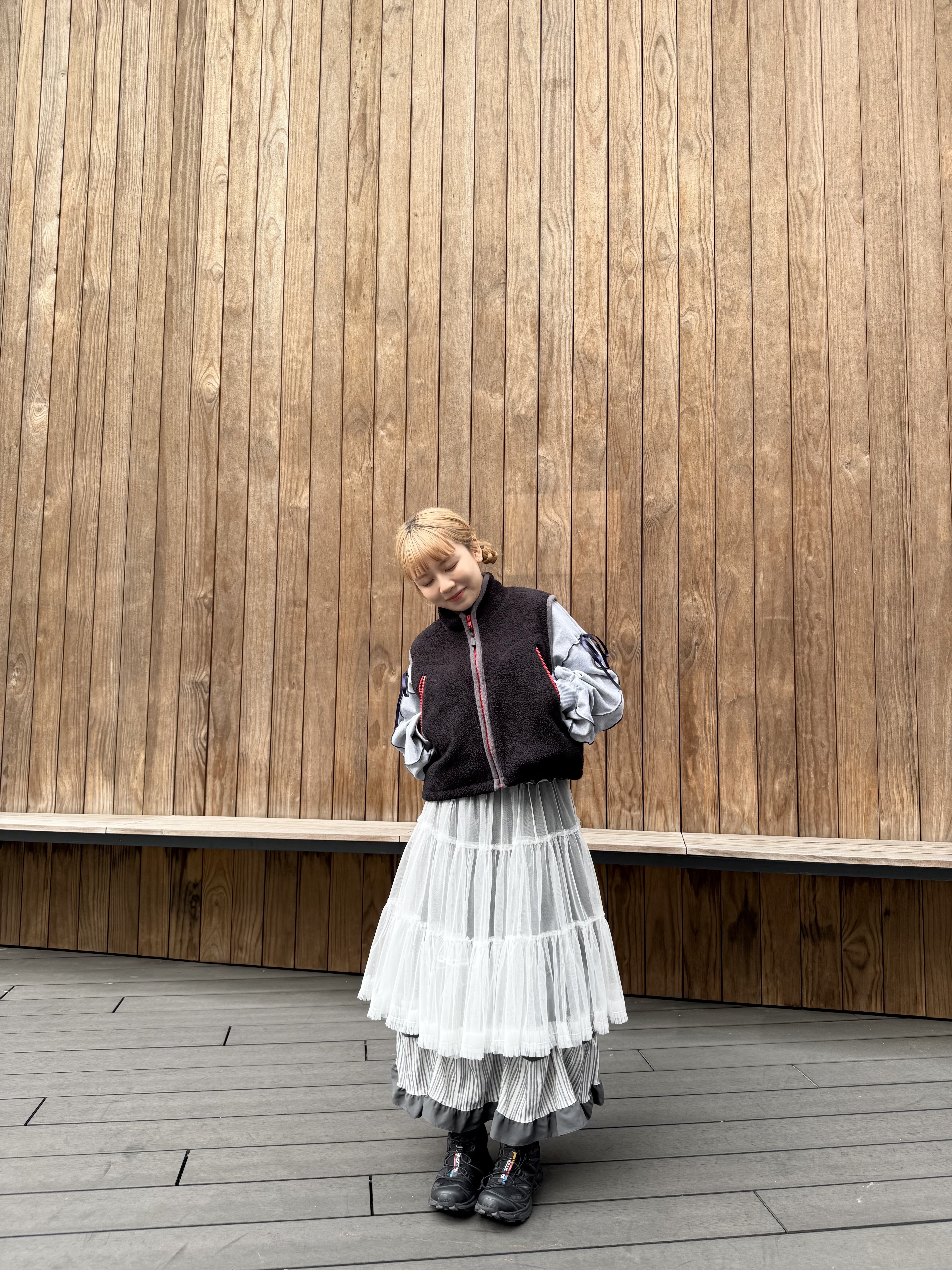 抓毛撞色運動風背心