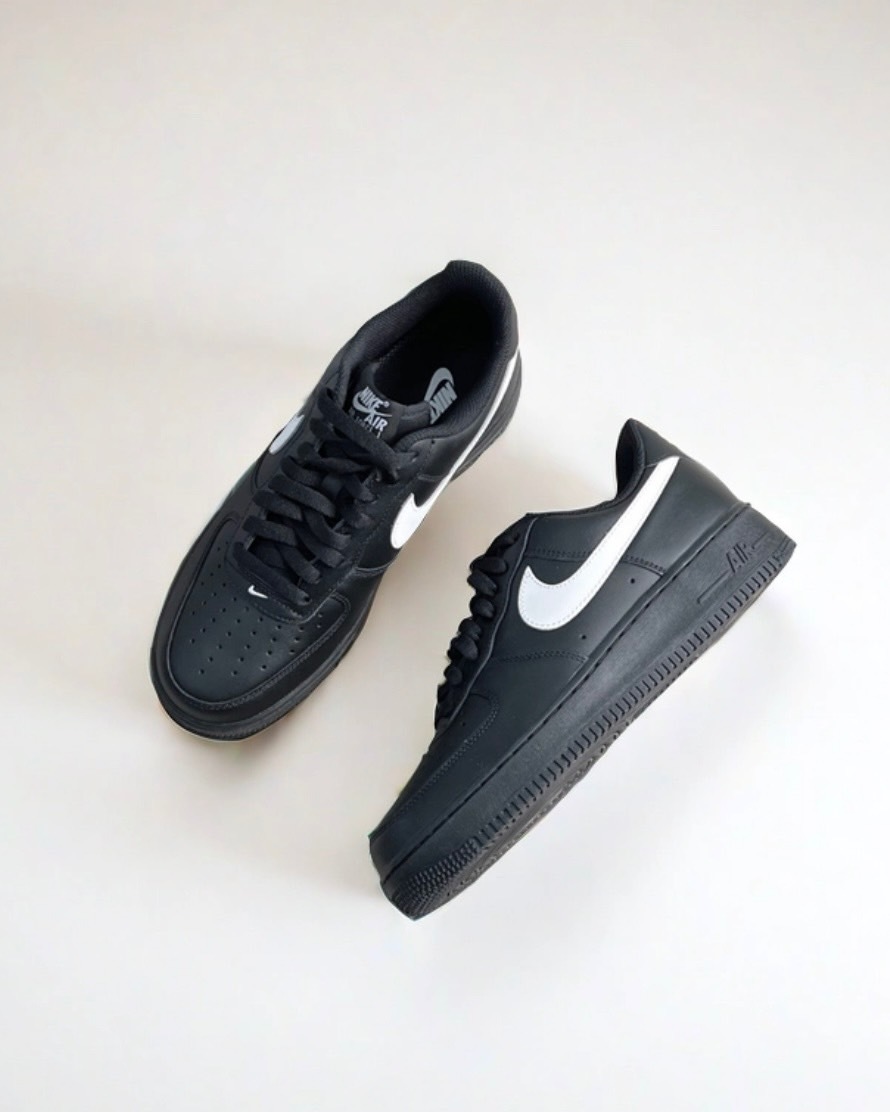 【現貨】Nike Air Force 1 '07 低筒 白勾 黑