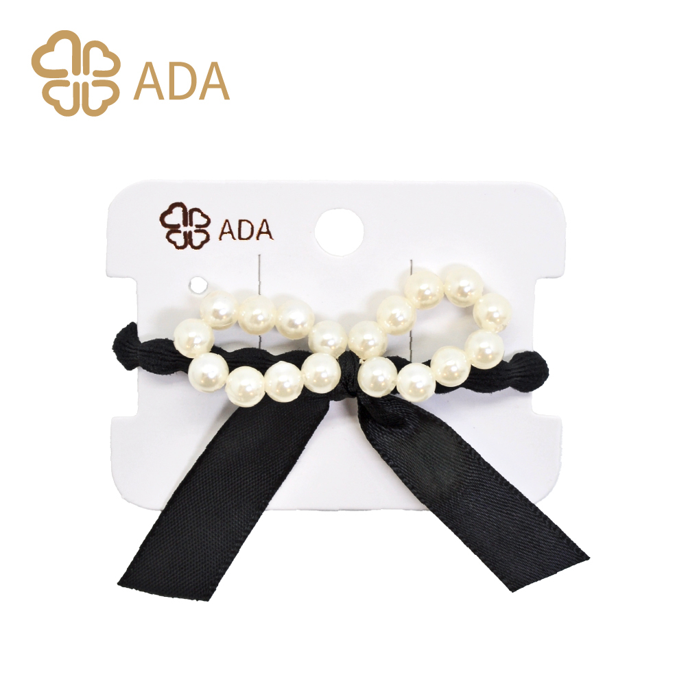 ADA 珍珠蝴蝶結髮束 1入