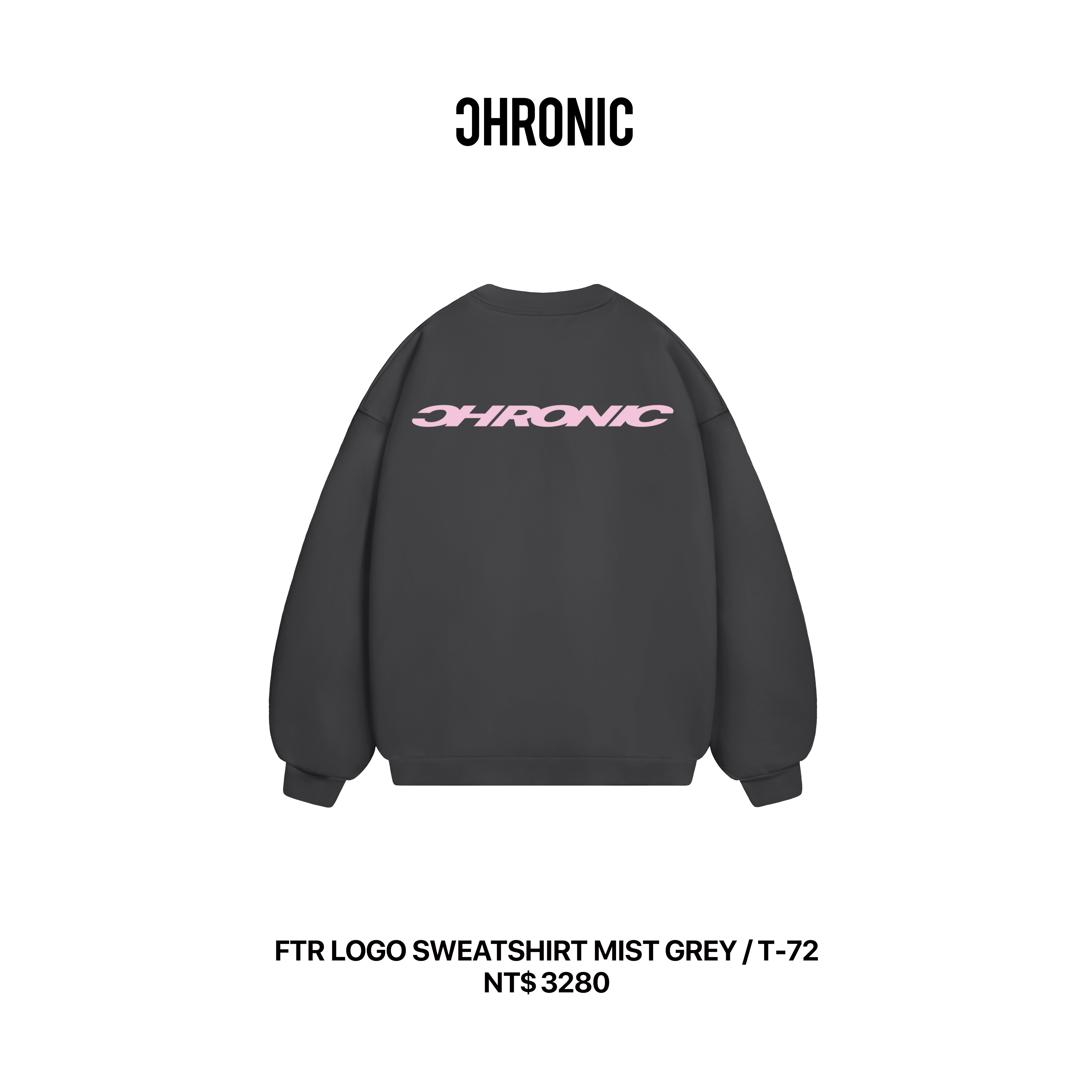 FTR LOGO SWEATSHIRT MIST GREY / T-72