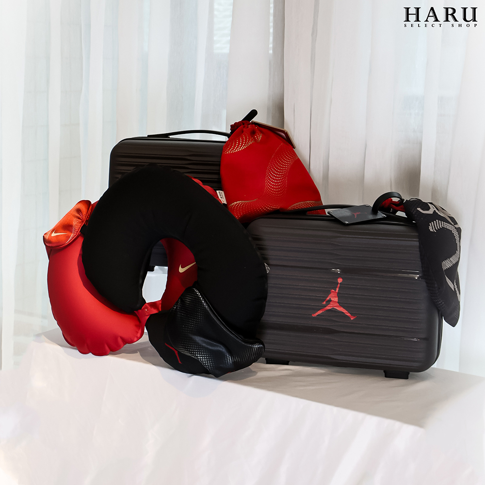 蛇年會員限定 NIKE JORDAN 旅行套組 頸枕 眼罩 收納袋 束口袋 行李牌 迷你行李箱