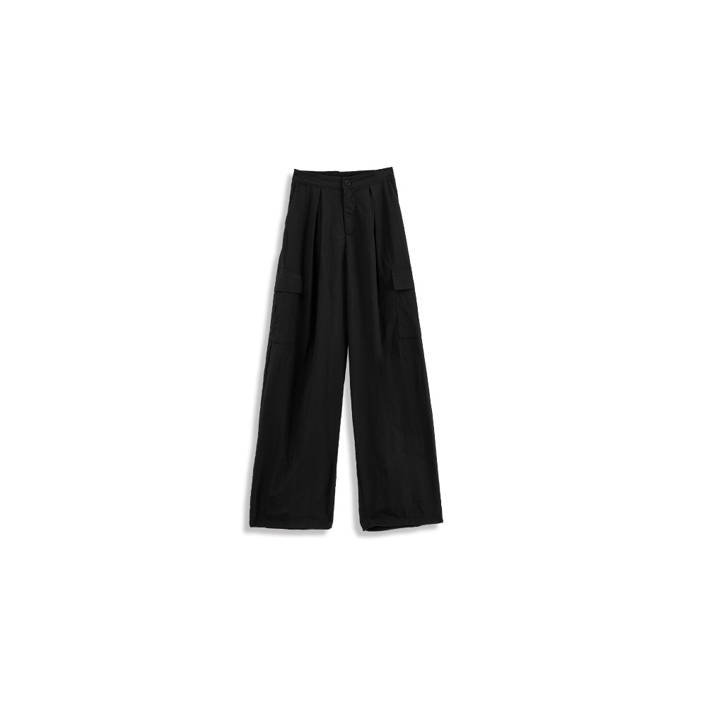 Pleated drawstring cargo trousers available in three colors S/M【04101892】in stock+pre-order