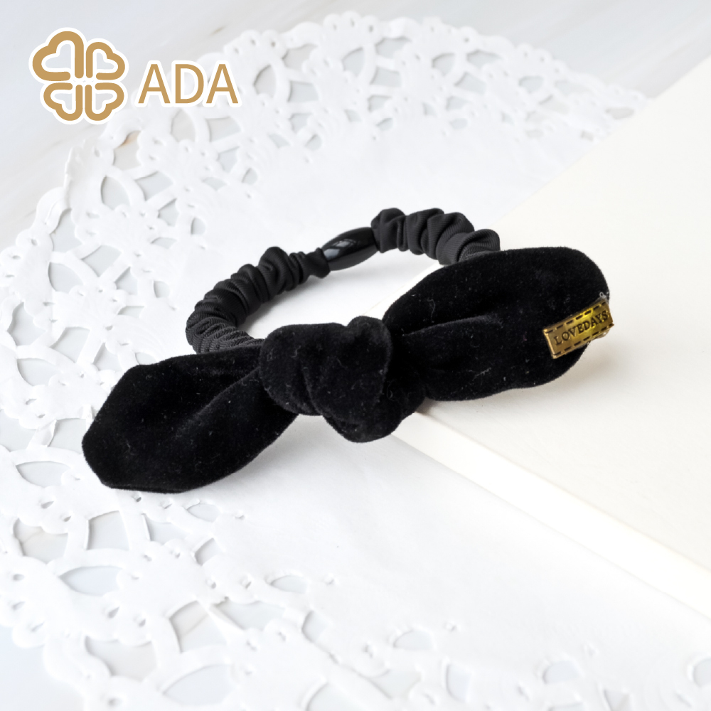 ADA 絲絨蝴蝶結小圈束 1入〈共2色〉