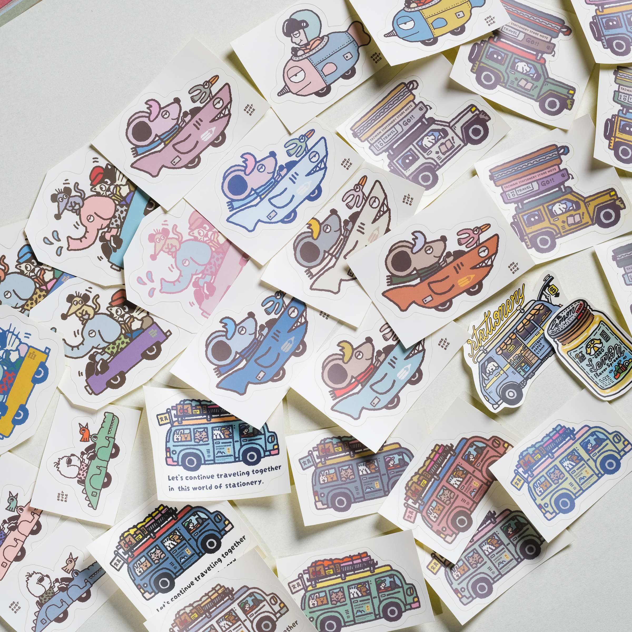 各種圖案大防水貼紙/一分之一工作室/臺灣