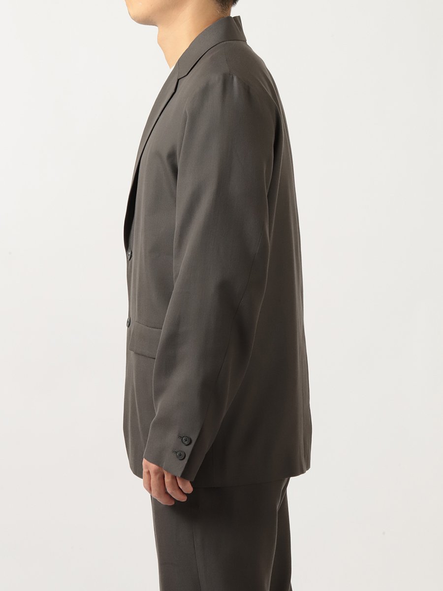 ATON Nidom Silk Tailored Jacket C.Gray (a Set with pant