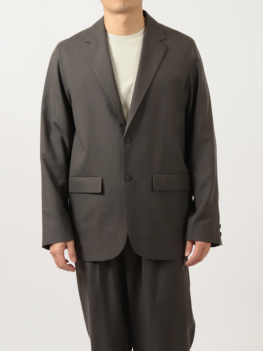 ATON Nidom Silk Tailored Jacket C.Gray (a Set with pant ATON Nidom Silk Tailored Jacket C.Gray (a Set with pant