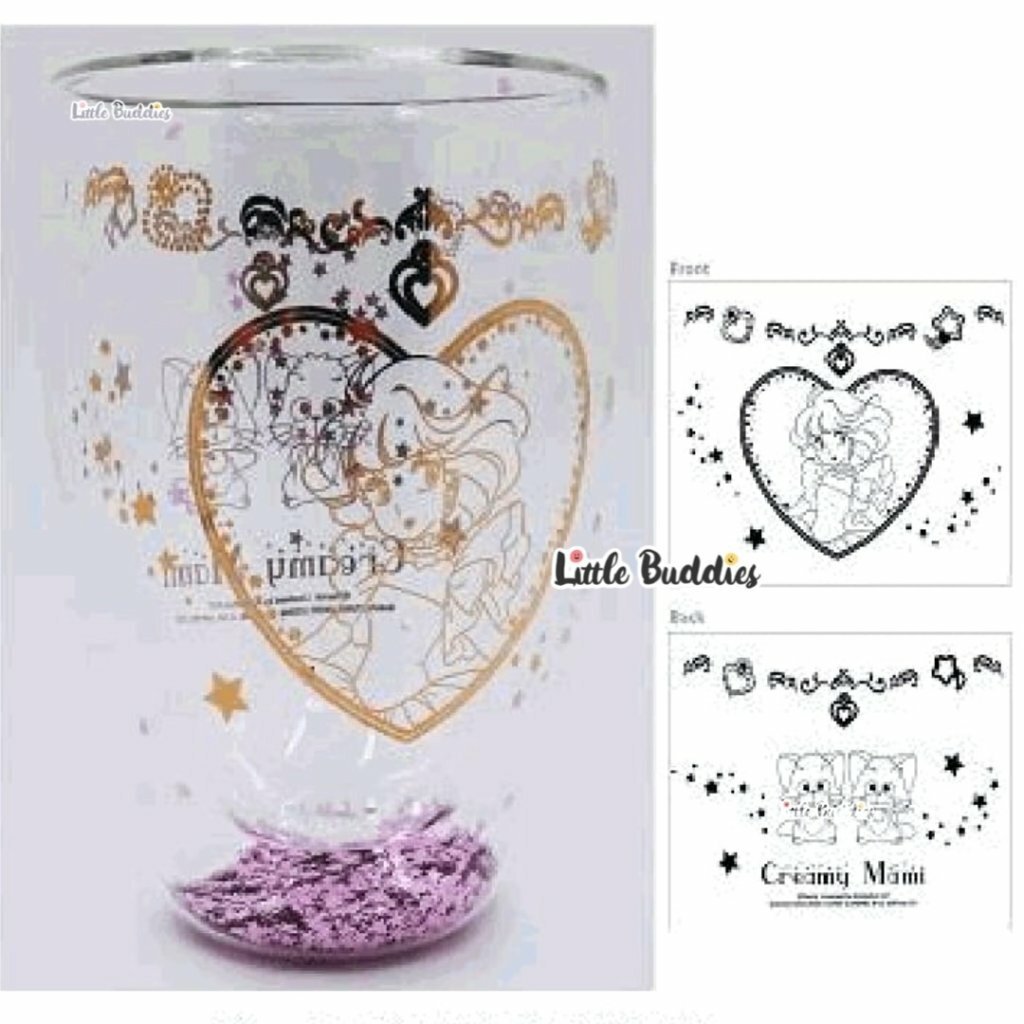 港版 小忌廉 雙層流沙玻璃杯 350ml