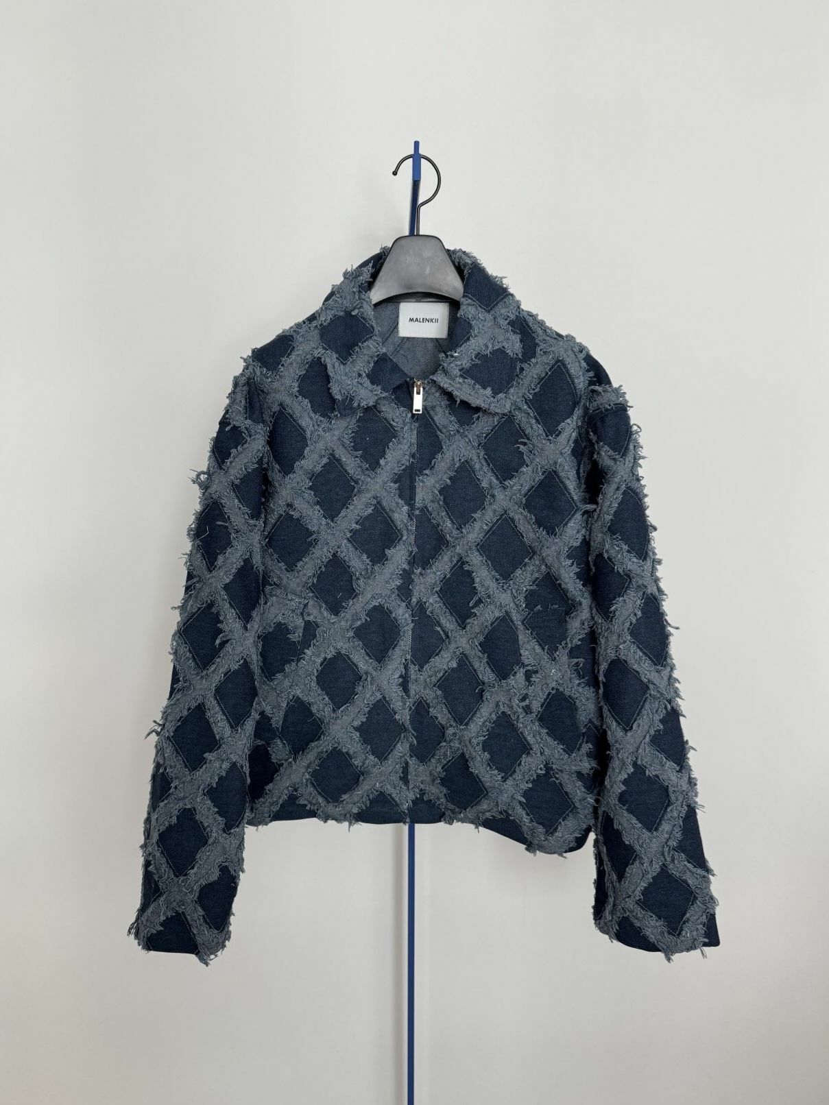 菱格紋拉鍊外套 MALENKII-131JK
