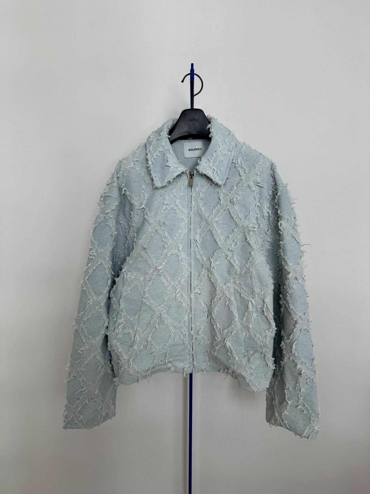 菱格紋拉鍊外套 MALENKII-131JK