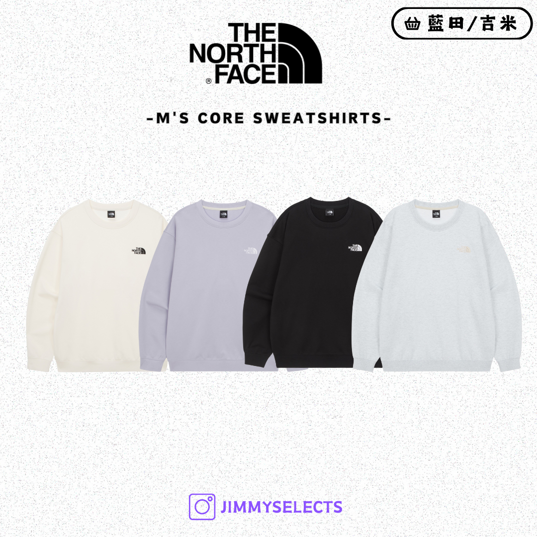 【代購】THE NORTH FACE 北臉 男 CORE SWEATSHIRTS 大學T 衛衣 長袖 NM5MR00