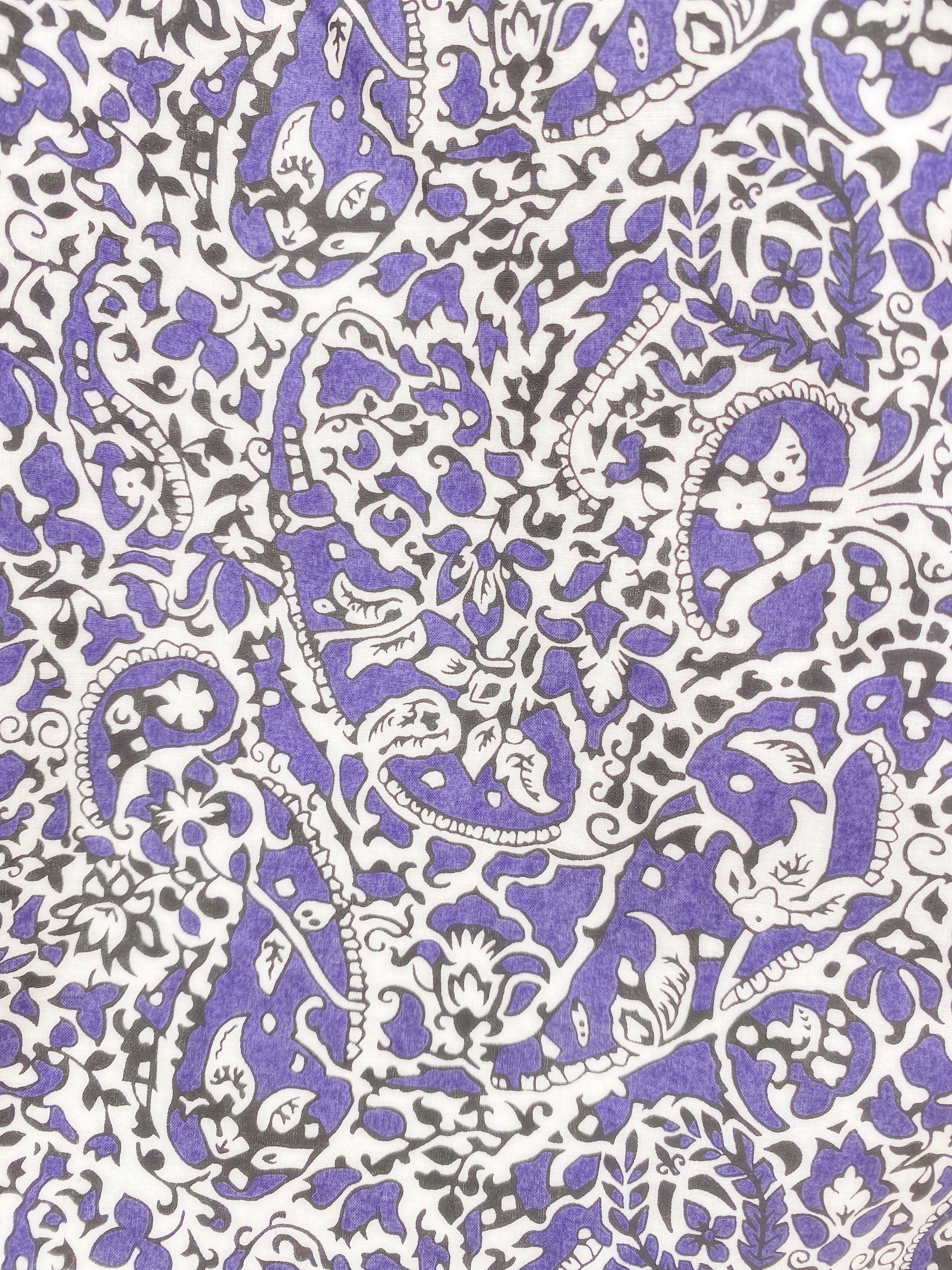 涼感花布無袖襯衫