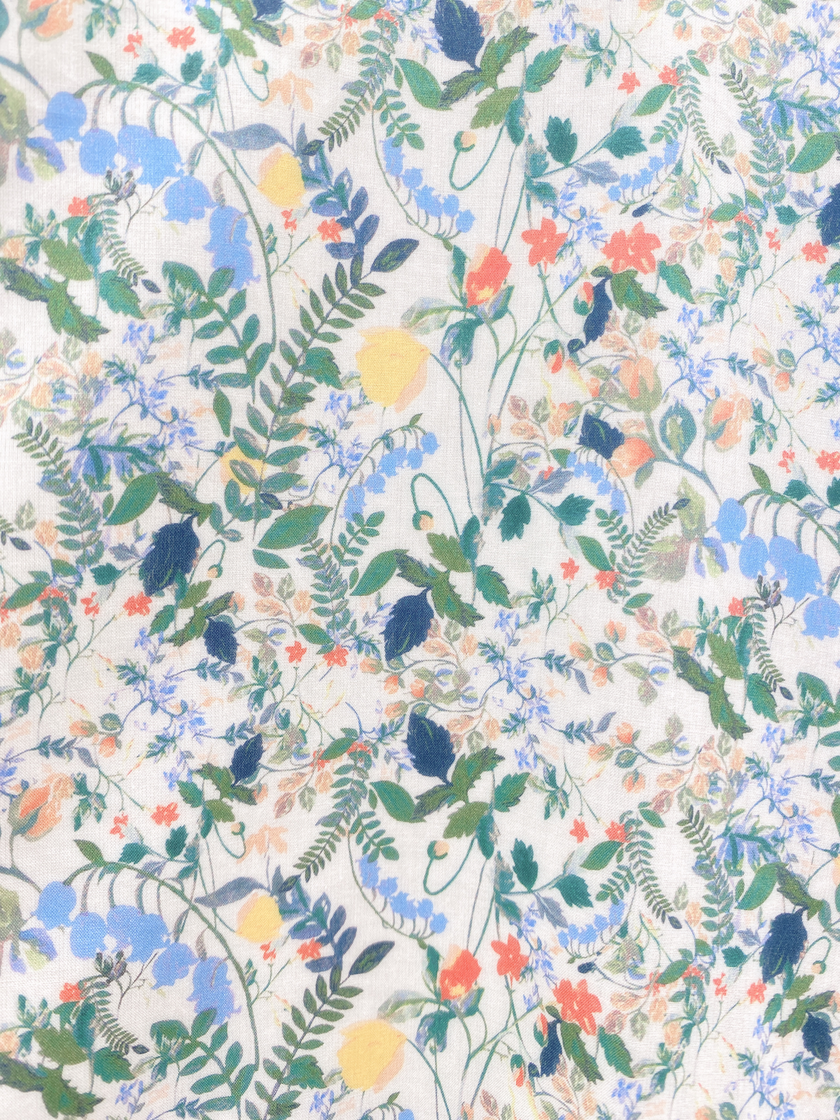 花布袖毛料外套