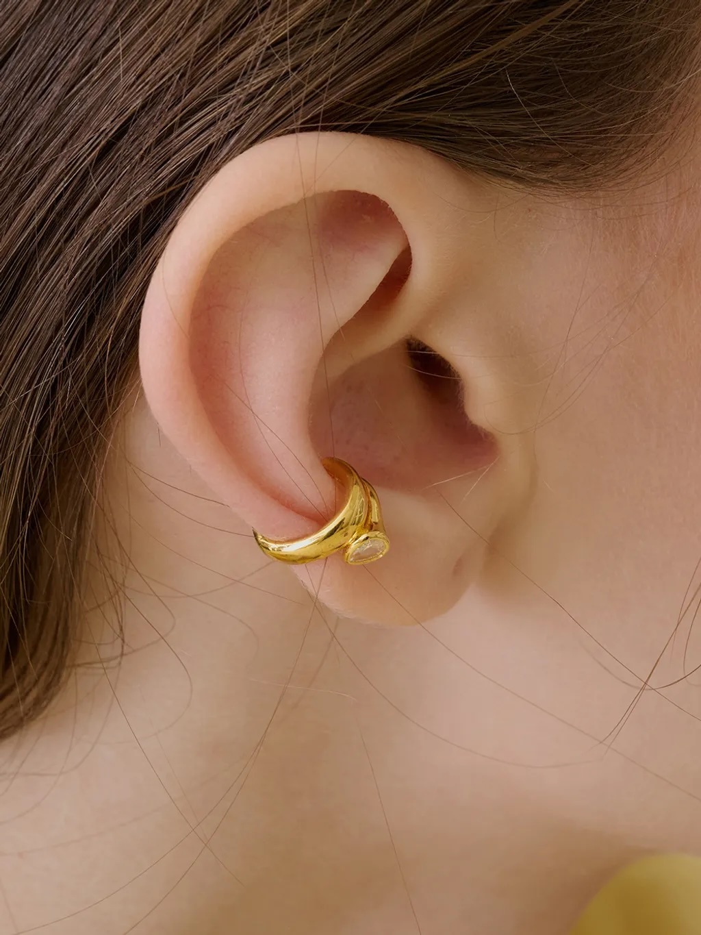 Rotate Ear cuff Gold｜LESIS