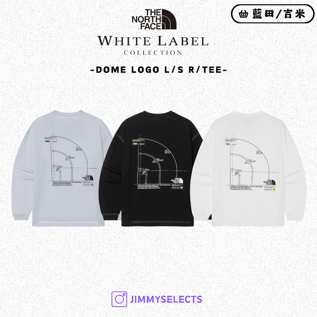【代購】THE NORTH FACE 北臉 白標 DOME LOGO L/S 長袖 大學T NT7TR03