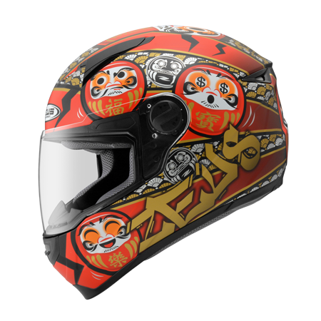 ZEUS ZS-811 AL35 消光黑 / 紅 彩繪 全罩式帽款 輕量帽款