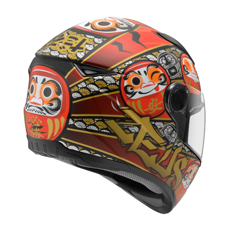 ZEUS ZS-811 AL35 消光黑 / 紅 彩繪 全罩式帽款 輕量帽款