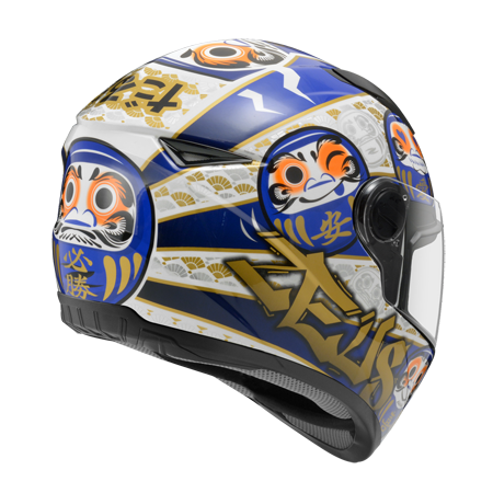 ZEUS ZS-811 AL35 白 / 藍 彩繪 全罩式帽款 輕量帽款