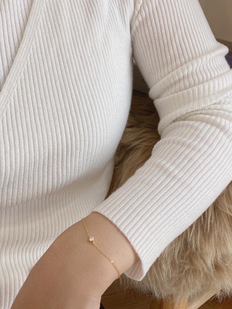 S925 one stone bracelet